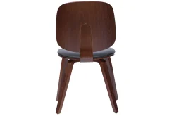 Miliboo Stühle schwarz mit dunklem Holz (2er-Set) BECK* Design-stühle|Holzstühle