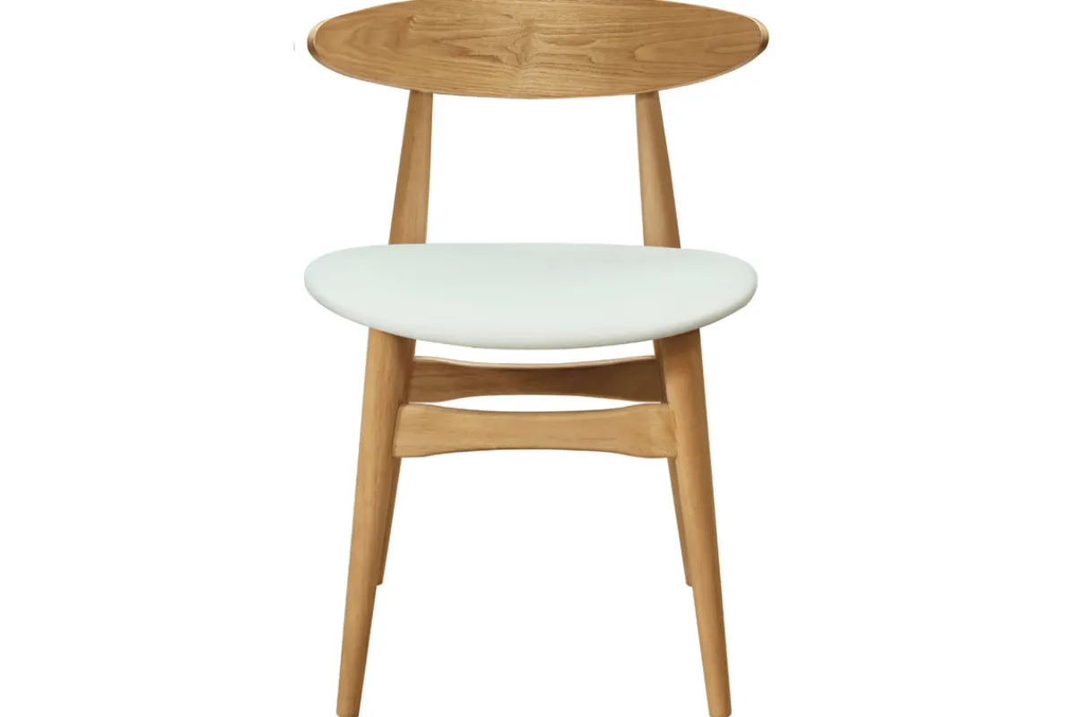 Miliboo Stühle skandinavisch helles Holz Weiß (2er-Set) WALFORD* Design-stühle|Holzstühle
