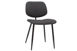 Miliboo Stühle TOBIAS dunkles Holz und schwarzes Metall (2er-Set)* Design-stühle