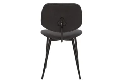 Miliboo Stühle TOBIAS dunkles Holz und schwarzes Metall (2er-Set)* Design-stühle