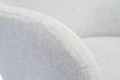 Miliboo Stuhle im beigen Samtdesign mit schwarzem Metallfuß BRITT* Design-stühle