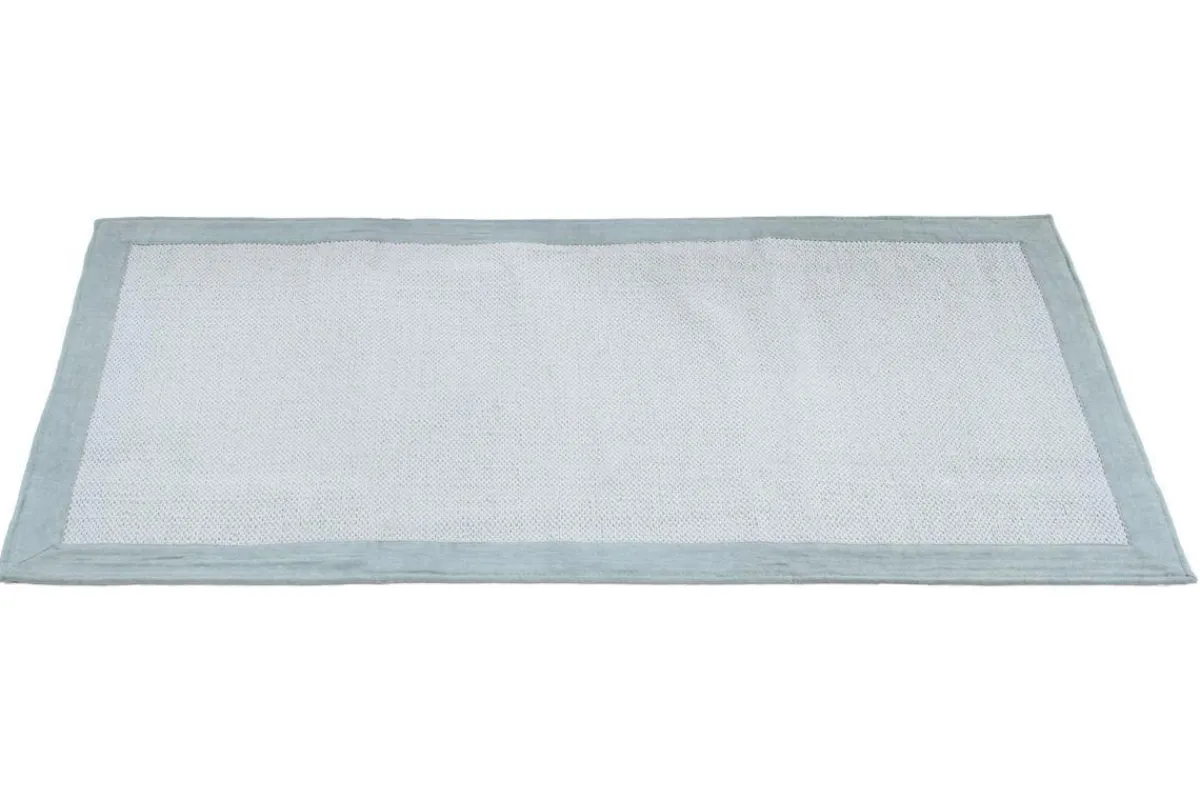 Miliboo Teppich für den Flur aus perlblauer Baumwolle 60 x 200 cm ASTER* Teppiche|Alle Dekoration