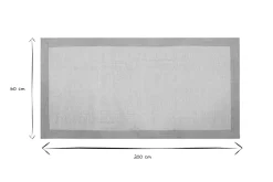 Miliboo Teppich für den Flur aus perlblauer Baumwolle 60 x 200 cm ASTER* Teppiche|Alle Dekoration