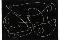 Miliboo Teppich Schwarz mit Line Art Motiv 160x230 cm ARTISTE* Teppiche|Alle Dekoration