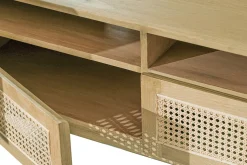 Miliboo TV-Möbel aus hellem Holz und Rattangeflecht L120 cm GALINA* Tv-lowboards