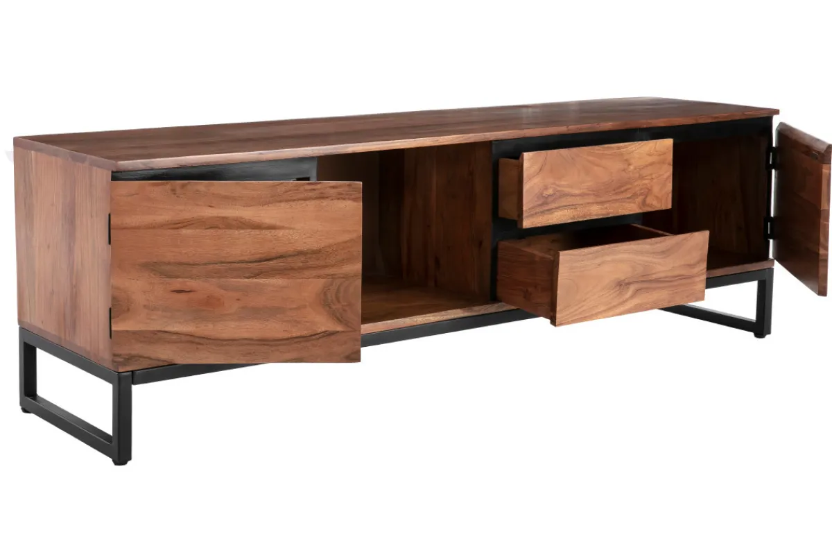 Miliboo TV-Möbel aus massivem Akazienholz L160 cm HOORN* Tv-lowboards