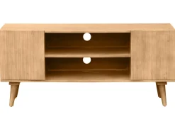 Miliboo TV-Möbel aus massivem Mangoholz mit Gravur L135 RUBIA* Tv-lowboards