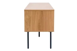 Miliboo TV-Möbel mit hellem Holzdekor in Eiche und schwarzen Metallfüßen B160 cm PERNELLE* Tv-lowboards
