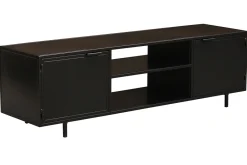 Miliboo TV-Möbel schwarz mit 2 Türen L150 KARL* Tv-lowboards
