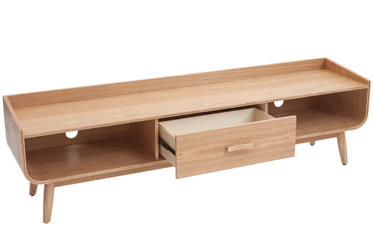 Miliboo TV-Möbel Vintage Nussbaumholz 180 cm HALLEN* Tv-lowboards
