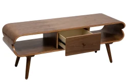 Miliboo TV-Schrank mit Ablagefächern aus dunklem Holz B 132 cm TAKLA* Tv-lowboards