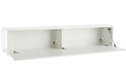 Miliboo TV-Wandelement horizontal glänzend weiß lackiert ETERNEL* Bücherregale|Bücherregale