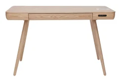 Miliboo Vernetzter Multimedia-Schreibtisch aus massiver Esche CLEVER* Design-schreibtische