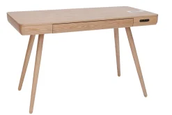 Miliboo Vernetzter Multimedia-Schreibtisch aus massiver Esche CLEVER* Design-schreibtische