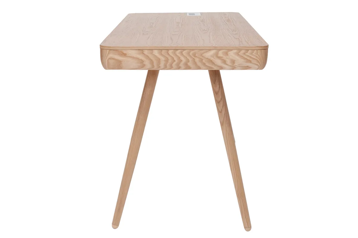 Miliboo Vernetzter Multimedia-Schreibtisch aus massiver Esche CLEVER* Design-schreibtische