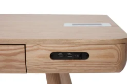 Miliboo Vernetzter Multimedia-Schreibtisch aus massiver Esche CLEVER* Design-schreibtische