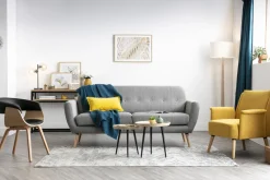 Miliboo Verschachtelungs-Couchtische aus massivem Mangoholz und Metall PYTA* Couchtische