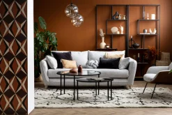 Miliboo Verschachtelungstische aus Glas und Metall TAHL* Couchtische