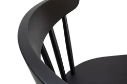 Miliboo Vintage Barhocker mit Fußstütze schwarz H 65 cm DARIA* Barhocker