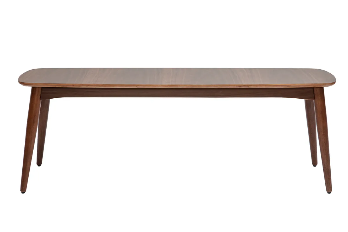 Miliboo Vintage-Bank Nussbaum B 130 cm NORDECO* Holzstühle|Bänke
