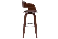 Miliboo Vintage-Barhocker drehbar 360° Walnuss H67cm GAO* Barhocker
