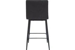 Miliboo Vintage-Barhocker dunkelgrau (2er-Set) H62 cm FARELL* Barhocker