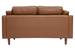 Miliboo Vintage-Ledersofa braun 2-Sitzer BRADLEY* Ledersofas