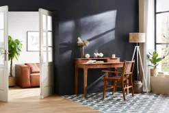 Miliboo Vintage-Schreibtisch aus massivem Akazienholz mit Fach und Schubladen B115 cm GARY* Design-schreibtische