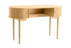 Miliboo Vintage-Schreibtisch Eichenfurnier mit Füßen aus massiver Eiche EPIC* Design-schreibtische