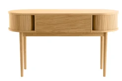 Miliboo Vintage-Schreibtisch Eichenfurnier mit Füßen aus massiver Eiche EPIC* Design-schreibtische