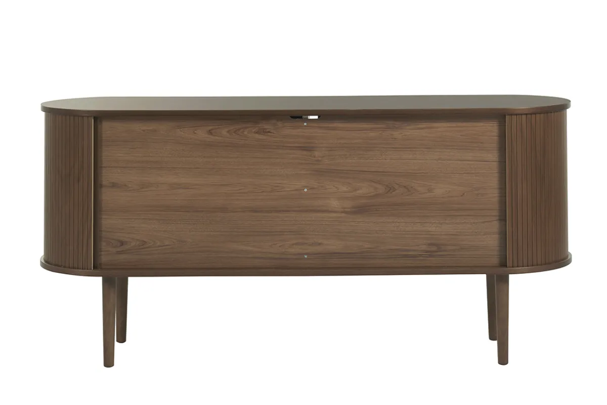 Miliboo Vintage-Sideboard aus dunklem Holz mit 2 Schiebetüren B160 cm EPIC* Sideboards