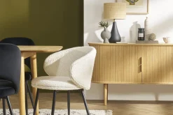 Miliboo Vintage-Sideboard aus hellem Eichenholz mit 2 Schiebetüren B138 cm EPIC* Sideboards