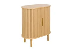 Miliboo Vintage-Sideboard mit Schiebetüren aus hellem Eichenfurnier B70 cm EPIC* Sideboards|Flurmöbel