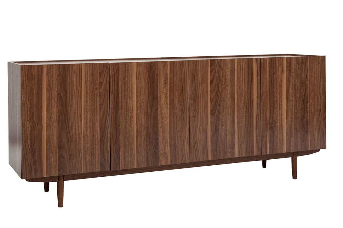 Miliboo Vintage-Sideboard mit vier Türen aus dunklem Holz B180 cm SANAA* Sideboards