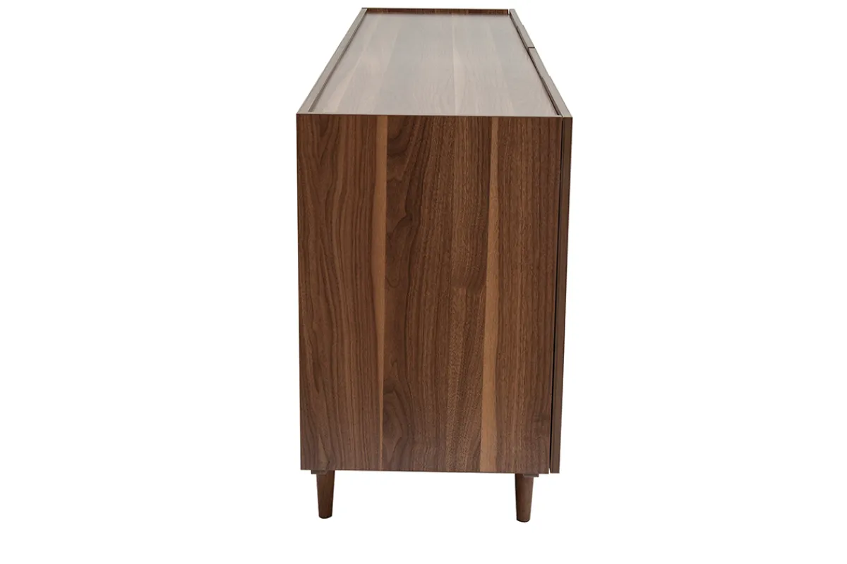 Miliboo Vintage-Sideboard mit vier Türen aus dunklem Holz B180 cm SANAA* Sideboards