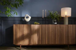 Miliboo Vintage-Sideboard mit vier Türen aus dunklem Holz B180 cm SANAA* Sideboards