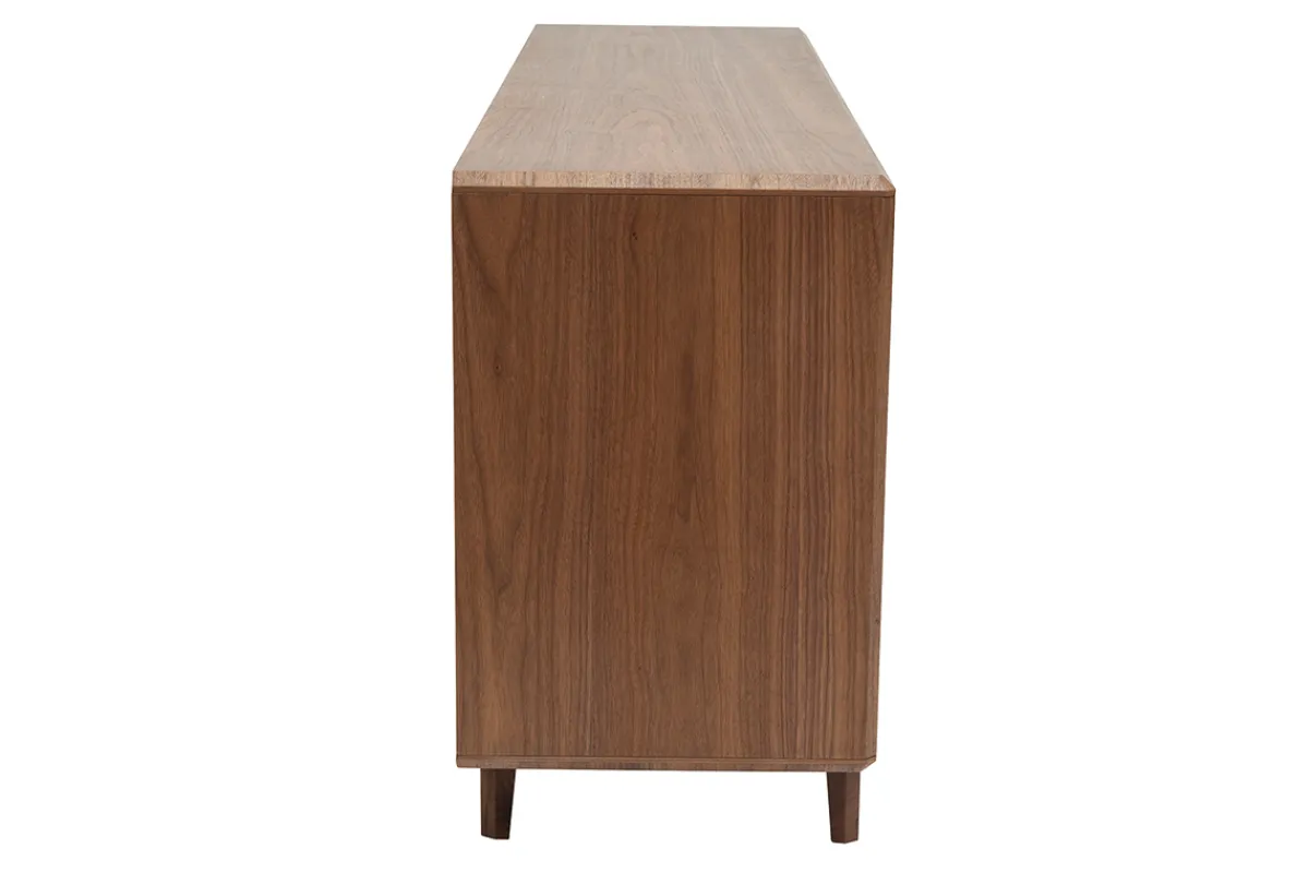 Miliboo Vintage-Sideboard mit vier Türen aus dunklem Holz B160 cm SUVA* Sideboards