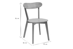 Miliboo Vintage-Stühle aus hellem Holz mit Eichenfurnier (2er-Set) DOVE* Design-stühle|Holzstühle