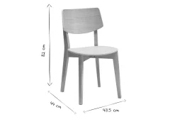 Miliboo Vintage-Stühle aus hellem Holz (2er-Set) AVEA* Design-stühle|Holzstühle