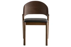 Miliboo Vintage-Stühle aus Walnuss und in Schwarz (2er-Set) AVALON* Design-stühle|Holzstühle