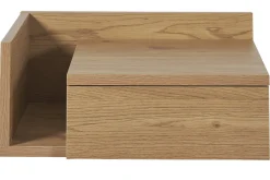 Miliboo Wand-Nachttisch mit hellem Eichenfurnier und Schublade B40 cm NASTY* Nachttische