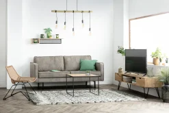 Miliboo Wandregal Industrie-Stil Mangoholz und Metall 90 cm RACK* Bücherregale|Bücherregale