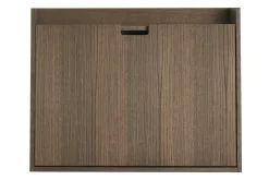Miliboo Wandschreibtisch mit Ablagen aus dunklem Holz B78 cm GABIN* Design-schreibtische