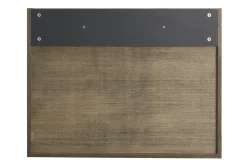 Miliboo Wandschreibtisch mit Ablagen aus dunklem Holz B78 cm GABIN* Design-schreibtische