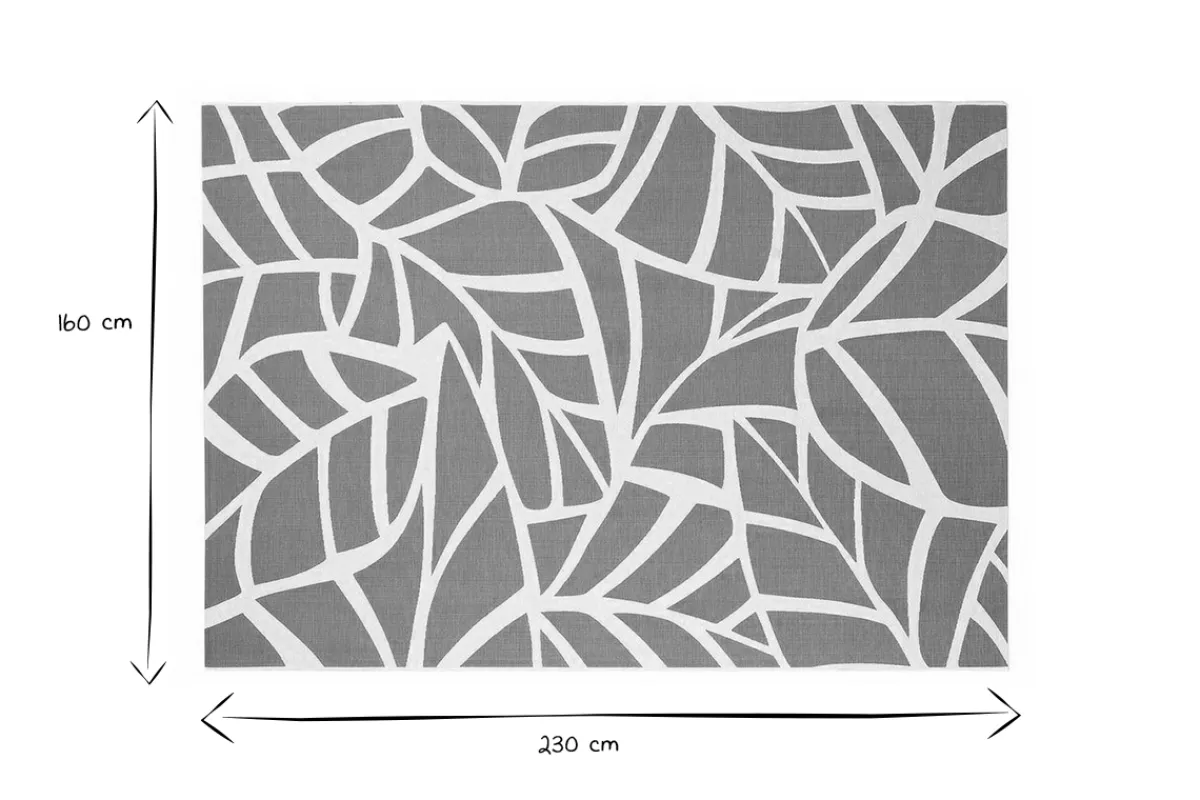Miliboo Wendeteppich innen außen cremeweiß und grün 160 x 230 cm GARANCE* Teppiche|Alle Dekoration