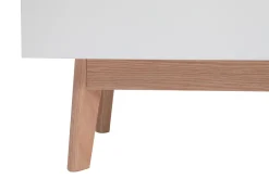 Miliboo Wäscheschrank skandinavischer Stil, weiß und helles Holz KELMA*Kinder Schränke|Aufbewahrungsmöbel Für Kinder