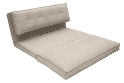 Miliboo Zweisitzer-Relaxsessel aus taupefarbenem Stoff SALLY* Schlafsessel
