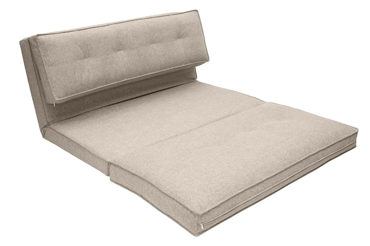 Miliboo Zweisitzer-Relaxsessel aus taupefarbenem Stoff SALLY* Schlafsessel