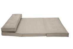 Miliboo Zweisitzer-Relaxsessel aus taupefarbenem Stoff SALLY* Schlafsessel